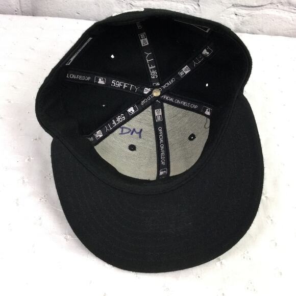 New Era 59Fifty Black Pittsburgh Official on Field Embroidered Logo Fitted Hat 7 - Picture 8 of 14